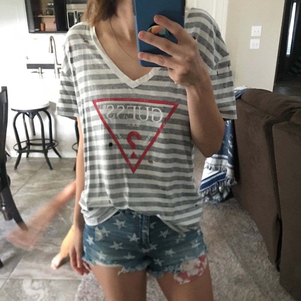 Distressed Guess Shirt